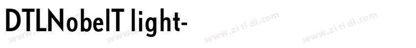 DTLNobelT light字体转换
